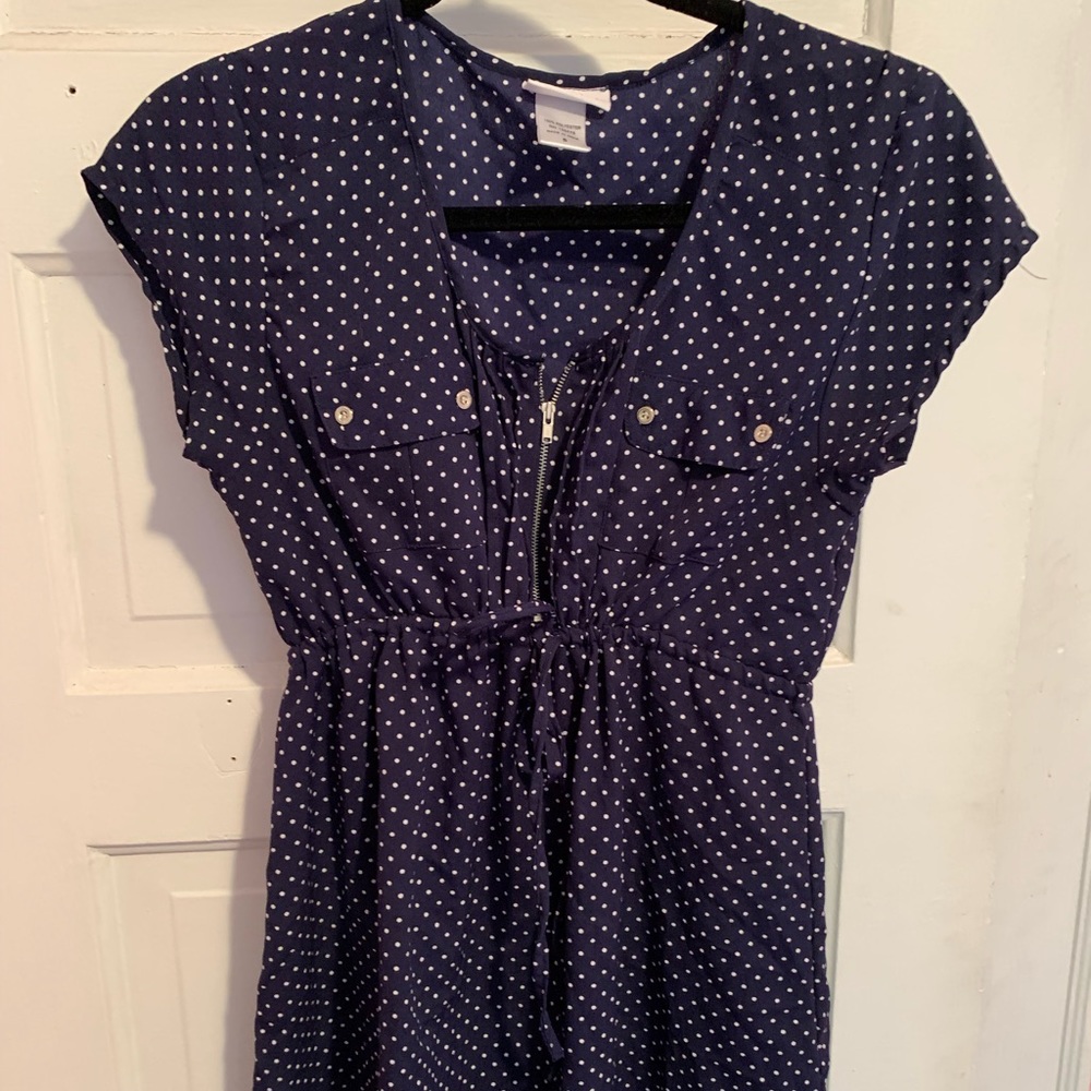 Polka dot maternity top